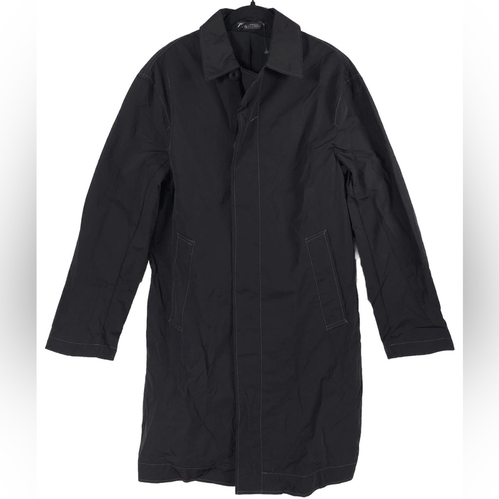 NWOT ZARA‎ Raincoat Jacket Hidden Button Pockets 100% Nylon 9621/857/800 MEDIUM